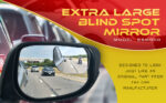 Blind Spot Convex Car Mirrors: XLarge Rear View - Rearview Automotive Mirror for Car - Exterior Accessories and Interior for Women & Men (2Pack)
