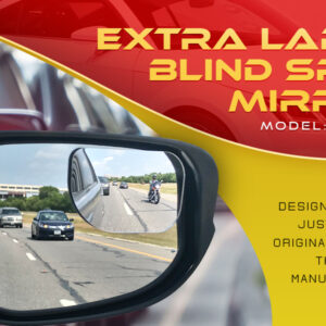 Blind Spot Convex Car Mirrors: XLarge Rear View - Rearview Automotive Mirror for Car - Exterior Accessories and Interior for Women & Men (2Pack)