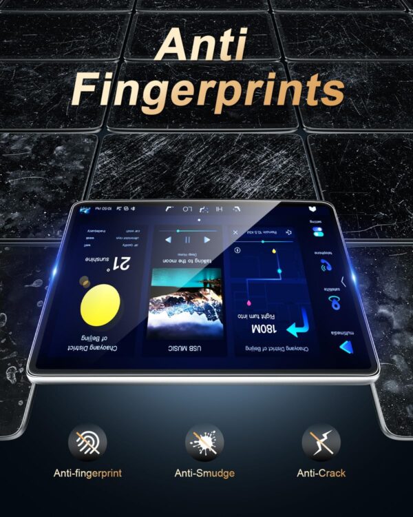 2026 Chevy Traverse Screen Protector - For 2024-2026 Chevy Traverse/Silverado EV 17.7-Inch Navigation Screen - 9H Hardness Tempered Glass HD Clear 2024-2026 Traverse Accessories Anti Fingerprints