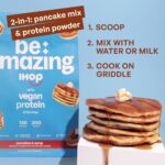 BE AMAZING Vegan Protein Powder, IHOP Pancakes & Syrup, 20g Plant Based Protein with Prebiotic Fiber, Low Carb, Dairy and Gluten Free Shake Mix, No Added Sugar, 29.3 oz, 25 Servings