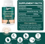 Vitamin E Tocotrienols - Liposomal Tocotrienols Supplement 1000mg, Highly Absorbable Delta Tocotrienol and Gamma Tocotrienol for Bone Health, and Antioxidant Support, 120 Softgels