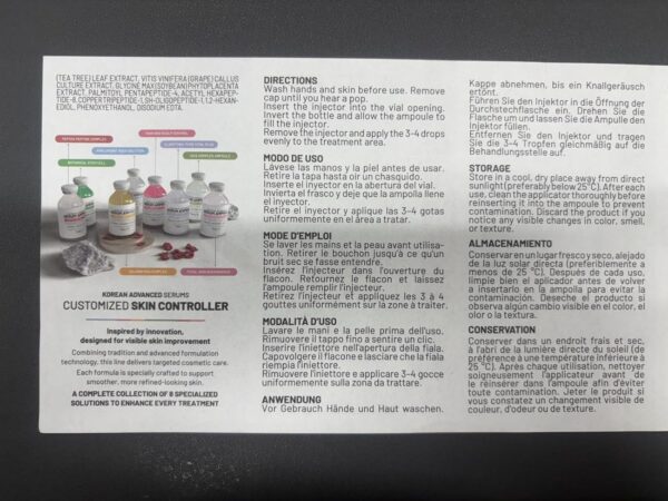 BRÜUN SC - Control Stem Cell Ampoule - Micro Needling Korean Serum Booster for Face and Body to Use with and without Derma Pen Microneedling Skin Care Serum 1.18 fl.oz