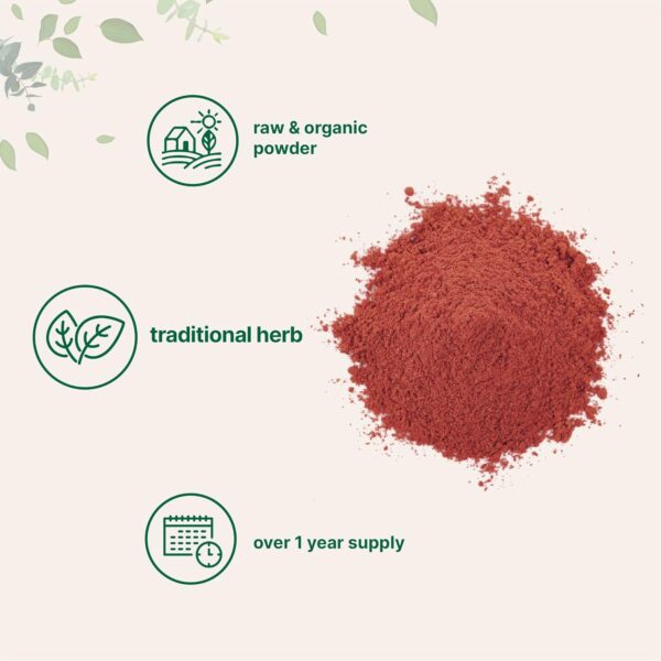 Micro Ingredients Organic Red Yeast Rice Powder, 8 Ounce (1 Year Supply), Non-GMO, Vegan Friendly