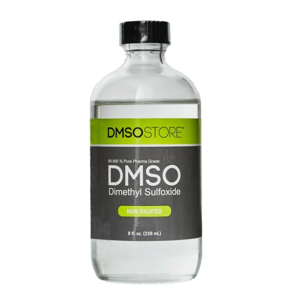 DMSO 8 oz. Glass Bottle Non-diluted 99.995% Pure Low Odor Pharma Grade Liquid Dimethyl Sulfoxide Super High Quality Made by DMSO Store