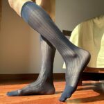 Uaussi 5 Pairs Mens Silk Sheer Socks OTC Ultra Thin Nylon Dress Sock Daily Casual Stockings Work Business Sox