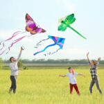 3 Pack Large Kites - Butterfly Delta Dragonfly Kites Easy to Fly for Adults Kids Beach Park Outdoor Game Activities, Gifts for Easter and Festival
