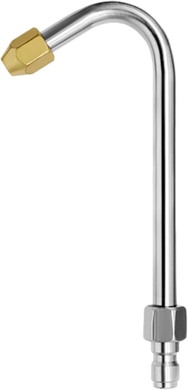 3X Pressure Washer Extension Wand Extension Rod 1/4" Quick Connect 90° 25° Curved Rod for Windows,Washing Fences,Car Cleaning