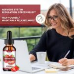 (2 Pack) Magnesium Glycinate Supplement, Liquid Magnesium Glycinate Liquid Drops 500mg-Support Stress Relief, Relaxation, Mood, Sleep, Bone & Muscle-4 Fl Oz, Vegan, Strawberry Flavor