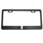 For Rolls Royce License Plate Frame Matte Black w/Chrome Logo Engraved Stainless