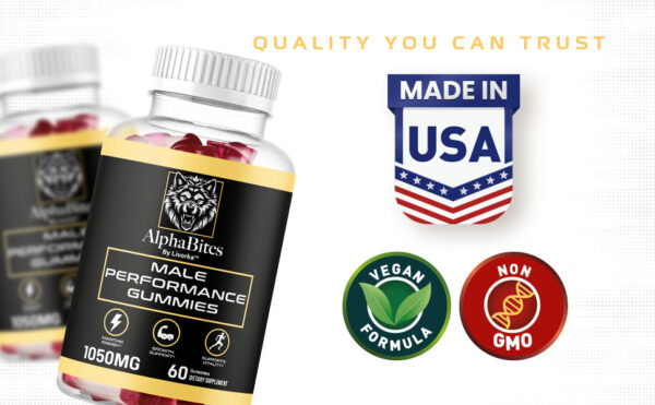 (2 Pack) Alpha Bites - Original Formula 7 in 1 Alpha Bites Gummies, AlphaBites for Men, Official Alpha Bites Advanced Premium Formula Performance and Energy, Alpha Bite Gummy Reviews, for 2 Months