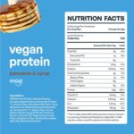 BE AMAZING Vegan Protein Powder, IHOP Pancakes & Syrup, 20g Plant Based Protein with Prebiotic Fiber, Low Carb, Dairy and Gluten Free Shake Mix, No Added Sugar, 29.3 oz, 25 Servings