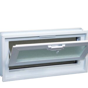 1408 Hopper Vent Window for Glass Blocks, Sheds, Cabins, Tiny Homes, Garages
