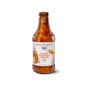 Robert Rothschild Farm Roasted Pineapple & Habanero Gourmet Glaze and Finishing Sauce – Sweet and Spicy Marinade, Glaze or Dip – 40 Oz (Pack of 1)