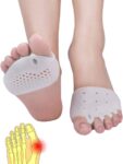 Metatarsal Pads for Women & Men - 4Pcs Gel Toe Separators Ball of Foot Cushions for Pain Relief, Metatarsalgia, Foot Pads for Walking, Standing, Running
