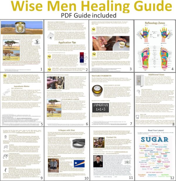 Wise Men Healing Balm with Myrrh and Frankincense Essential Oils for Neuropathy, Sciatica and Nerve Pain Massage and Skin Moisturizing