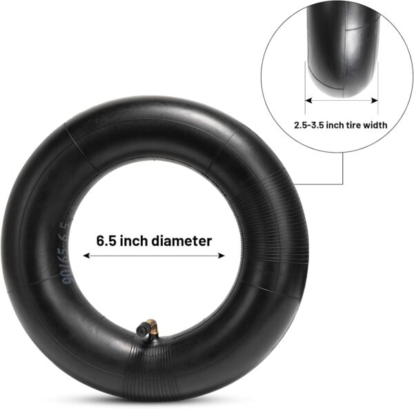Heavy-Duty 90 65-6.5 inch Electric Scooter Inner Tube Replacement Front or Rear 80 65-6.5 and 110 50-6.5 Tire Tube Fitsh For Gas and Electric Scooter Bike 2 Packs