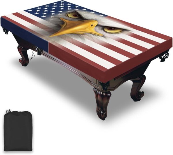 Pool Table Cover, Waterproof & Dustproof Outdoor/Indoor Polyester Taffeta Cloth Table Cover，Billiard Pool Table Cover Scratch-Resistant