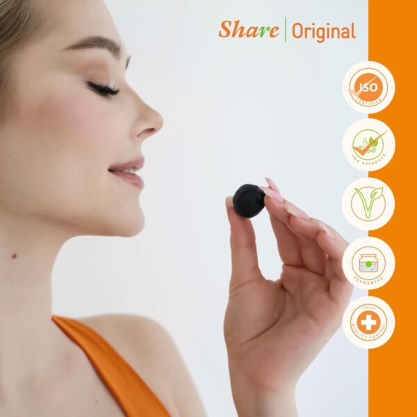 Share Original® cultured fermented Japanese apricot/plum (3-pc to taste) 30+months fermented, incl. description, Share Swiss Fermented