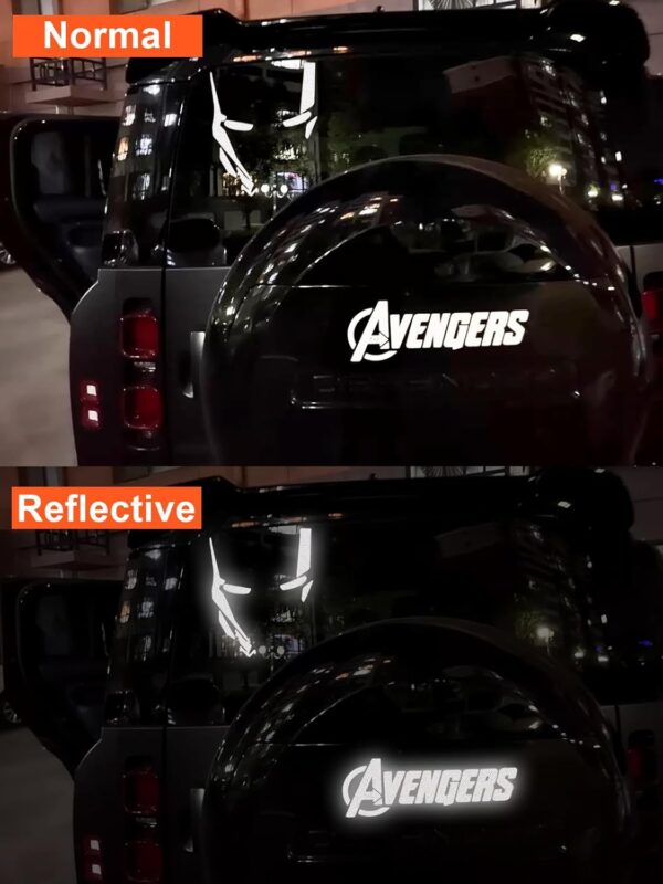 WRAPXPERT Reflective Vinyl - White, 12" x 5ft for Mailbox Numbers, Cars, Trucks, Motorcycles, Bikes, Helmets