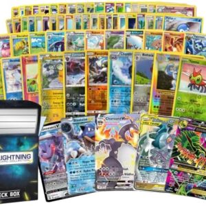 50 Pokemon Cards Plus 1 Ultra Rare Legendary Pokemon Card | Bundle with LCC Deck Box