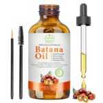 Batana Oil for Hair Growth Organic Raw Batana Hair Oil Natural Cold Pressed Pure Glass Bottle Oils to Thicken Brows, Repair Hair & Scalp, Fights Frizz, All Hair Types (2 fl oz) by MMPANG