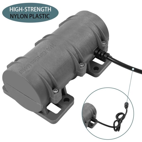 12V Rotary Vibration Motor, 3800RPM Vibrating Motor with Speed Controller, Adjustable Power Supply for Electric Massage Chair, Bed, Sieve, Shaker and More Vibrators