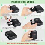 Ultrasonic Rodent Repellent for Car Engine – Battery Powered Under Hood Mouse Repeller with Flashing Strobe Light, Keeps Rats and Mice Away from Vehicle, Automobile, Truck, Garage, Attic, Barn, Shed