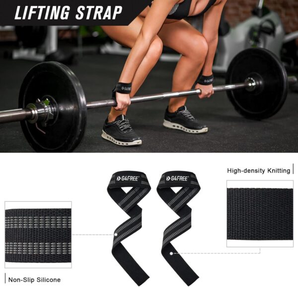 G4Free 9Pcs Barbell Pad Set for Squat, Hip Thrusts, Lunges, Leg day, Standard Olympic Bars with 2 Gym Ankle Safety Straps, 3 Hip Resistance Bands, 2 Lifting Strap, Barbell Pad, and Carry Bag