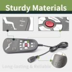 3 Pin Replacement Massage Function Remote Handset Controller for Recliner Lift Chair, Controls 1 Lifting Up/Down Motor 4 Sets of Vibration Motors 1 Heating Pad
