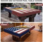 Pool Table Cover, Waterproof & Dustproof Outdoor/Indoor Polyester Taffeta Cloth Table Cover，Billiard Pool Table Cover Scratch-Resistant