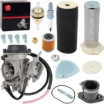 Carburetor Carb & Air Filter & Guide Intake Manifold Boot Kit For Yamaha 2004-2013 Raptor 350 Air Filter