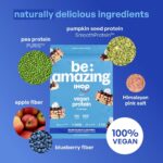 BE AMAZING Vegan Protein Powder, IHOP Double Blueberry Pancakes, 20g Plant Based Protein with Prebiotic Fiber, Low Carb, Dairy and Gluten Free Shake Mix, No Added Sugar, 29.3 oz, 25 Servings