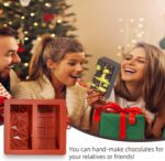 Chocolate Mold - Deep Dubai 2 Inch Pistachio Silicone Thick Mold for Stuffed Bar, Large Candy Bar Mold for Filling