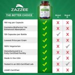 Zazzee High Absorption Artemisinin, 100 mg per Capsule, 120 Vegan Capsules, with 5 mg BioPerine for Maximum Absorption, Sweet Wormwood Extract, 4 Month Supply, All-Natural and Non-GMO