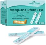 Easy@Home Marijuana Drug Test Kit for Urine - THC Tests for Home Use (10 Pack), Weed Detox Testing Kits with 50 ng/ml Cutoff Level, #EDTH-114