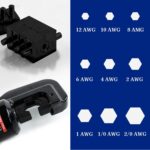 AMZCNC Hydraulic Crimping Tool with 9 Sets of American Standard Dies Battery Terminal Crimper Battery Cable Crimper (Standard US 12 AWG to 2/0 AWG)