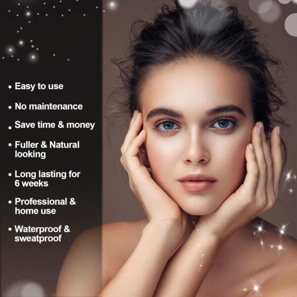 Lash Color Kit Eyelash and Eyebrow Color Set Black with Natural Effects Waterproof Brow Color with Gentle Ingredients Easy to Use for Salon & Home 7ml