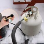 100 lb Propane Tank Gauge Adapter Converts POL LP Tank Valve to QCC1, Upgrade Propane Gauge for 100 lb Tank, POL to QCC1 Propane Tank Adapter for Heater, BBQ Gas Grill - Old to New Type,1 Pack