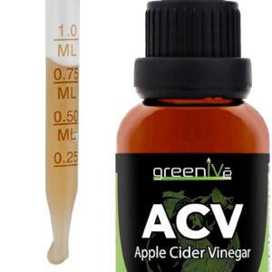 GreenIVe ACV Drops Apple Cider Vinegar with The Mother, Pure ACV