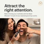 MANSCAPED® The Weed Whacker® 2.0 Electric Nose & Ear Hair Trimmer – 7,000 RPM Precision Tool with Rechargeable Battery, Wet/Dry, Easy to Clean, Improved Stainless Steel Replaceable Blade