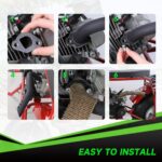 212cc Exhaust Pipe Kit Compatible with Predator 212 196cc 224cc Coleman Mini Bike CT200U CT200U-EX BT200X KT196 Go Kart Baja Warrior GX160 GX200 OHV Clone Engine Parts w/Valve Springs (Black)