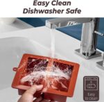 Chocolate Mold - Deep Dubai 2 Inch Pistachio Silicone Thick Mold for Stuffed Bar, Large Candy Bar Mold for Filling