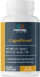 Primal Health CogniForce - Memory & Brain Health - Acetyl L-Carnitine Formula - Better Cognitive Performance - Clarity + Focus + Better Recall + Calm Thinking - Dietary Supplement - 60 Capsules