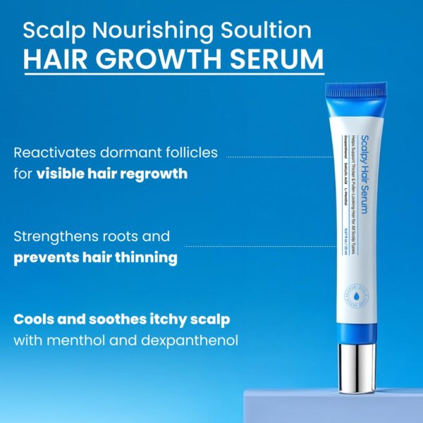 Scalpy Hair Growth Serum for Men & Women for Hair Loss & Thinning | Scalp Treatment with Salicylic Acid, Menthol, Dexpanthenol | Non-Greasy, Lightweight | Exfoliates Dandruff & Soothes Itch