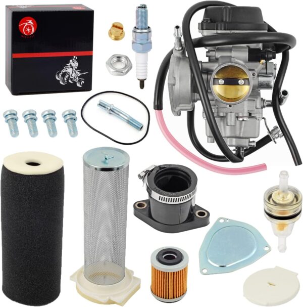 Carburetor Carb & Air Filter & Guide Intake Manifold Boot Kit For Yamaha 2004-2013 Raptor 350 Air Filter