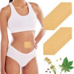 Paw Legend 20 Pcs Disposable Castor Oil Pack Wrap for Belly Button Patch Organic Cotton Self-Adhesive Castor Oil Wrap Highly Absorbent No Washing (Oil Not Included)