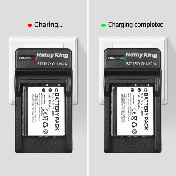 Battery Charger for Sony NP-BN1, NPBN1, Type N Battery, BC-CSN, BC-CSNB Charger, Sony Cyber-Shot DSC-TX10, DSC-T110, DSC-T99, DSC-TX20, DSC-WX80, DSC-WX100 Cameras and More