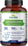 Zazzee High Absorption Artemisinin, 100 mg per Capsule, 120 Vegan Capsules, with 5 mg BioPerine for Maximum Absorption, Sweet Wormwood Extract, 4 Month Supply, All-Natural and Non-GMO