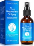 Magnesium Spray, Pure Magnesium Oil Spray for Feet, Natural Ingredient in Glass Bottle, Easy to Absorb and Use 1Pack