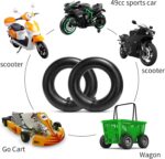 Heavy-Duty 90 65-6.5 inch Electric Scooter Inner Tube Replacement Front or Rear 80 65-6.5 and 110 50-6.5 Tire Tube Fitsh For Gas and Electric Scooter Bike 2 Packs